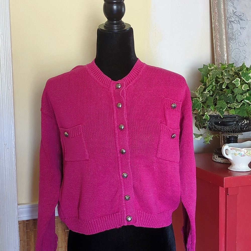Vintage Forenza Athletic Sportswear Pink Large Sweater